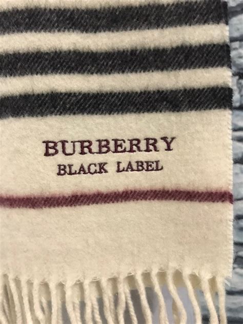 burberry scarf black label|Burberry scarf identification.